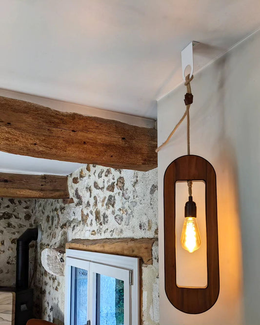 Lampes en Bois & Cuir (personnalisation en ligne)