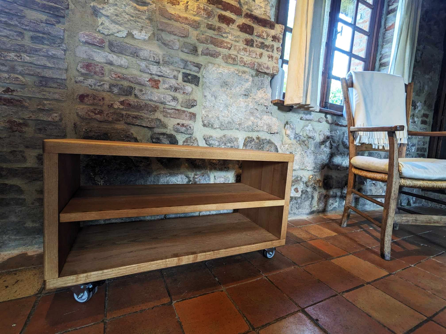 PRÉVENTE - Meuble TV à roulettes