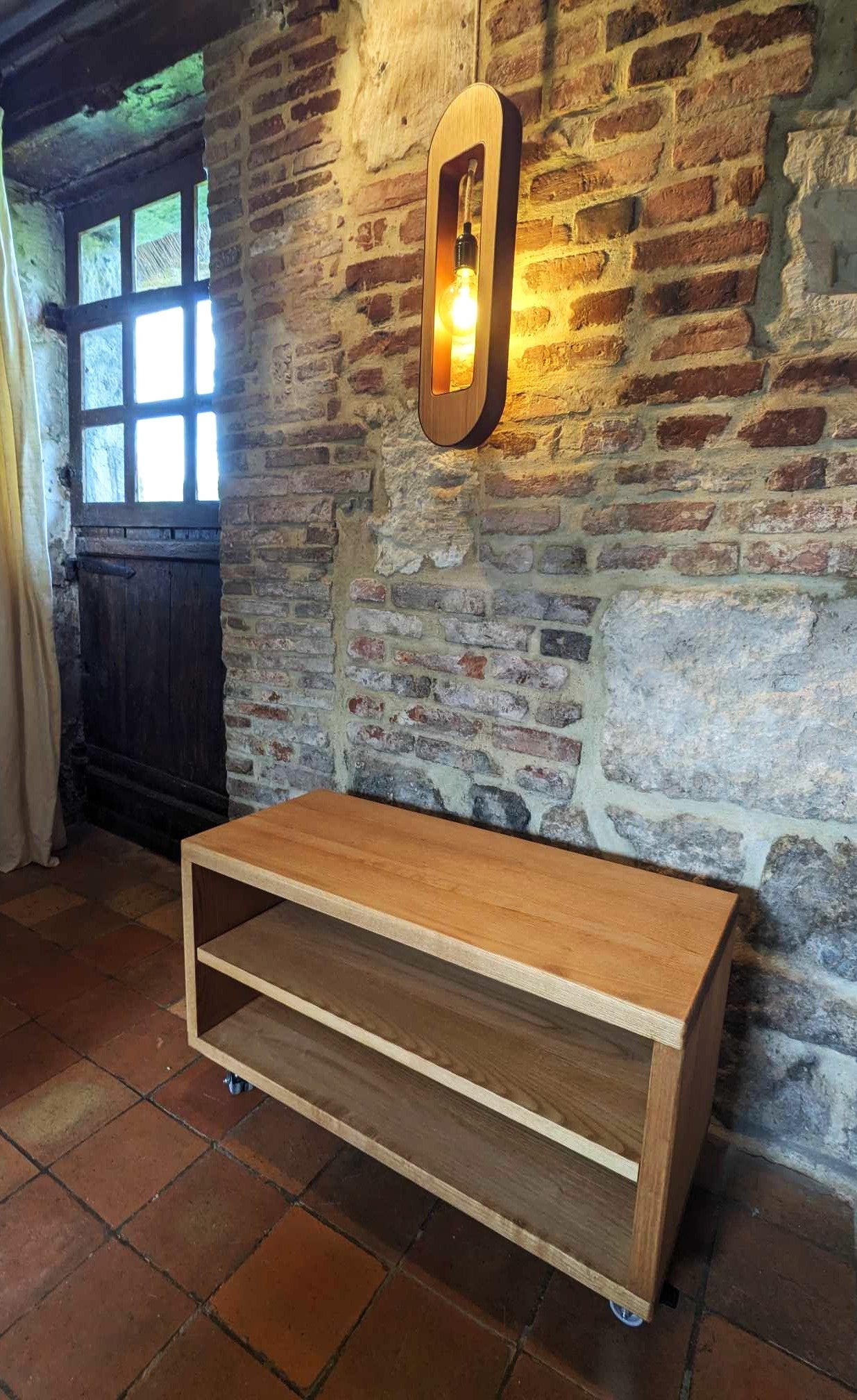 PRÉVENTE - Meuble TV à roulettes