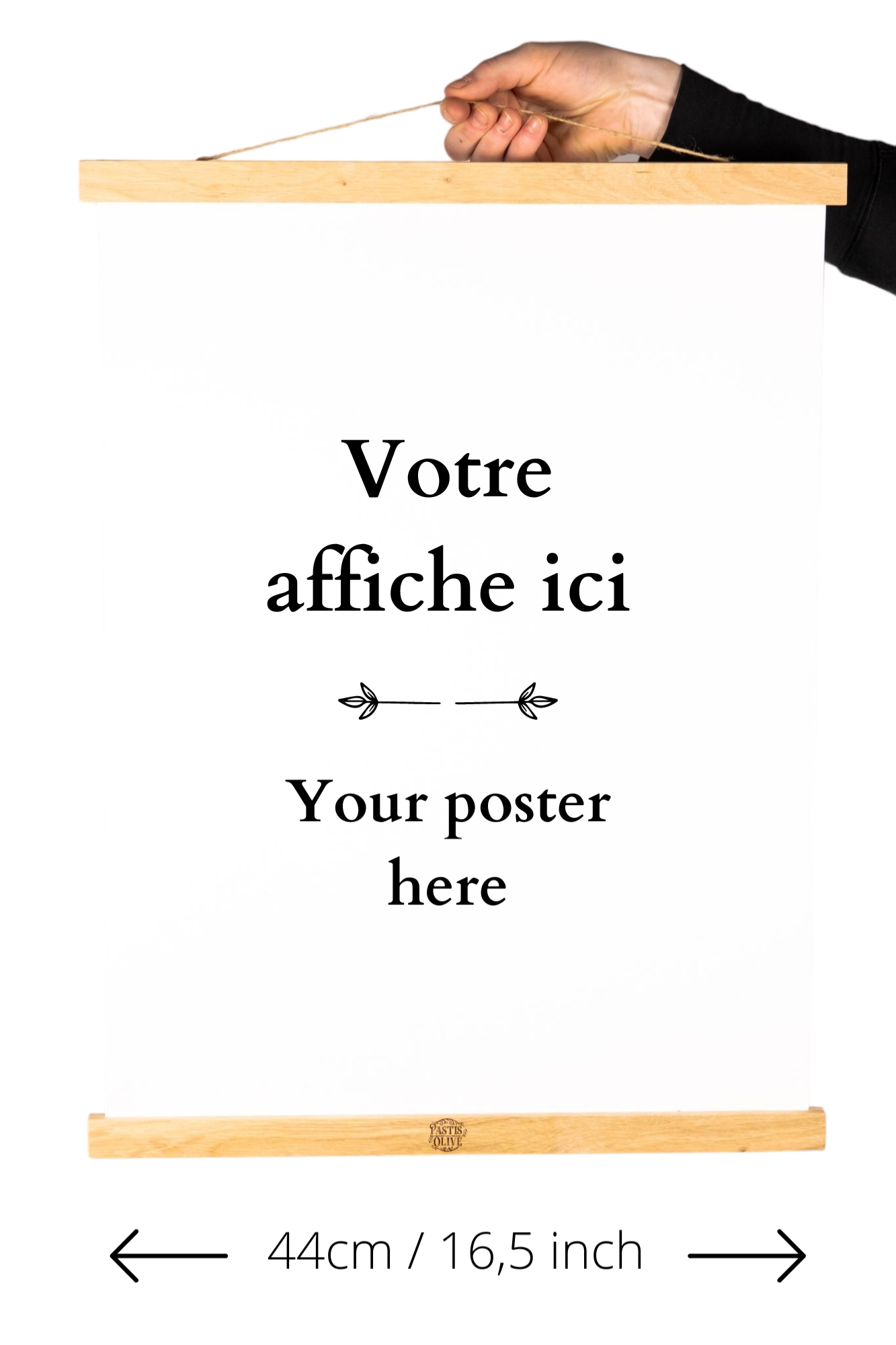 Porte-Affiches Magnétiques en Merisier – Cadre en Bois