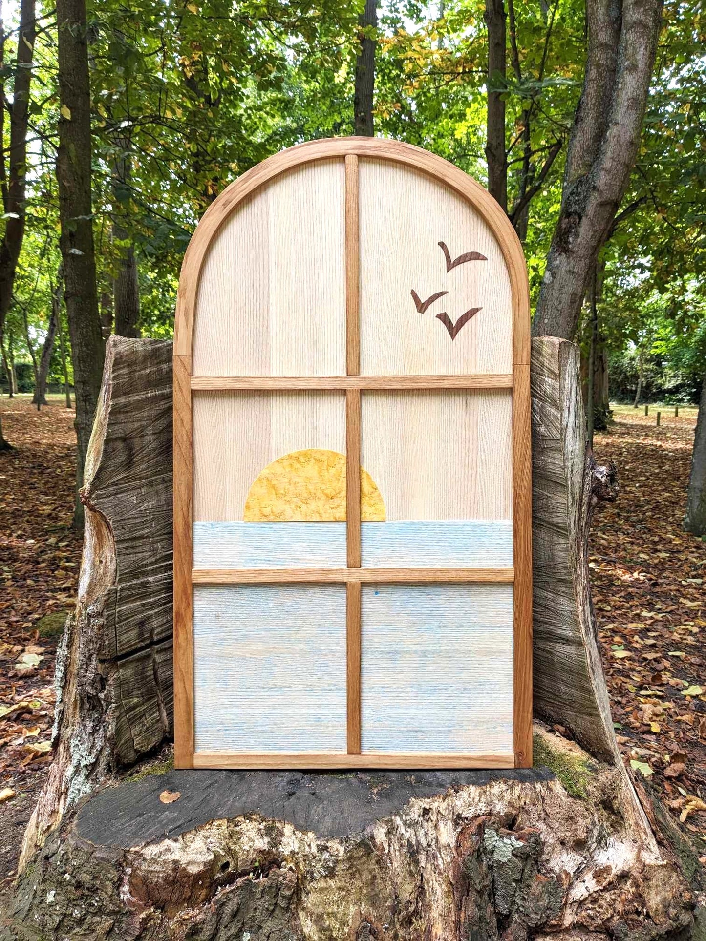 FENETRE AVEC VUE - tableau en bois 60x42cm