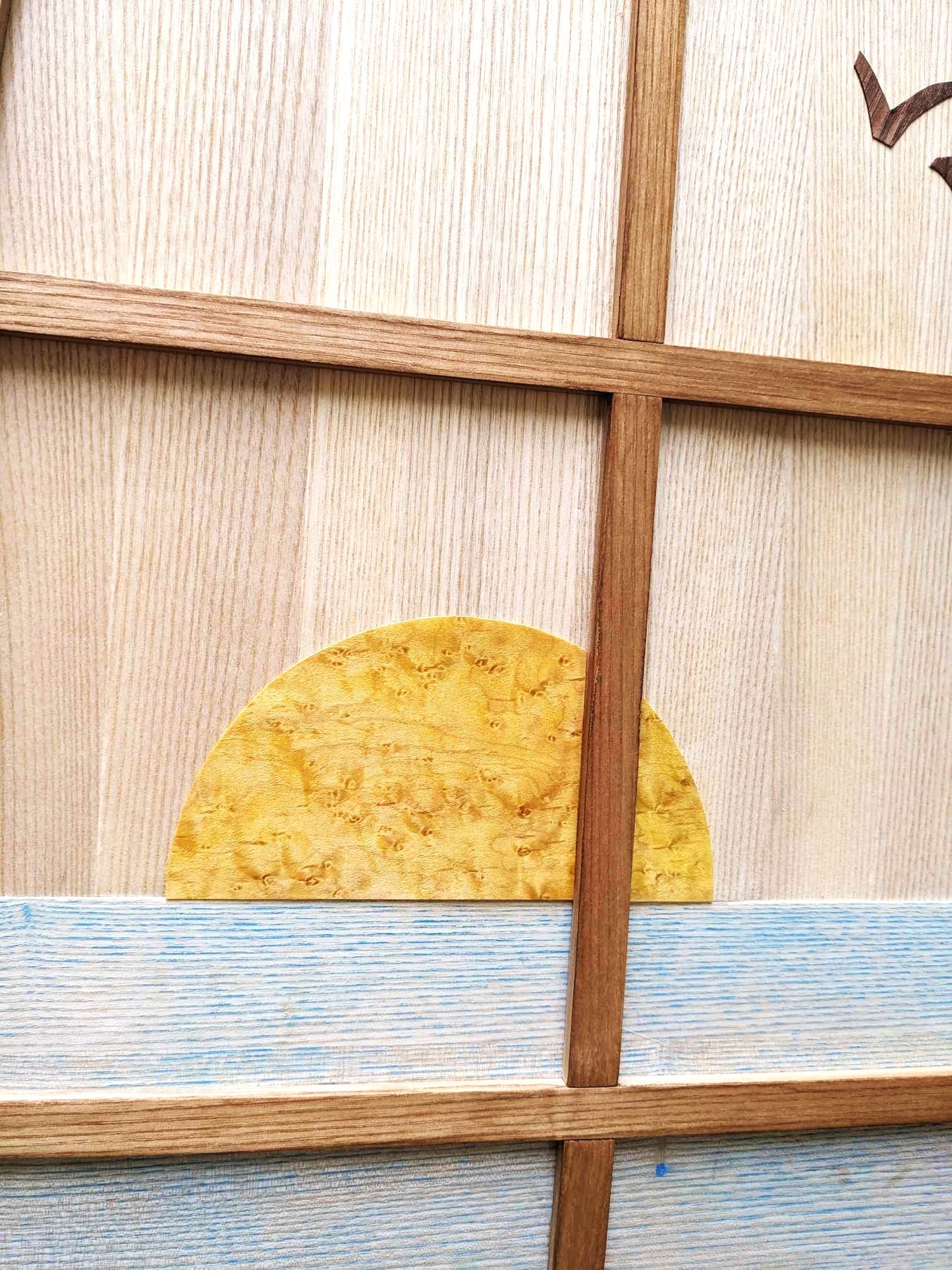 FENETRE AVEC VUE - tableau en bois 60x42cm