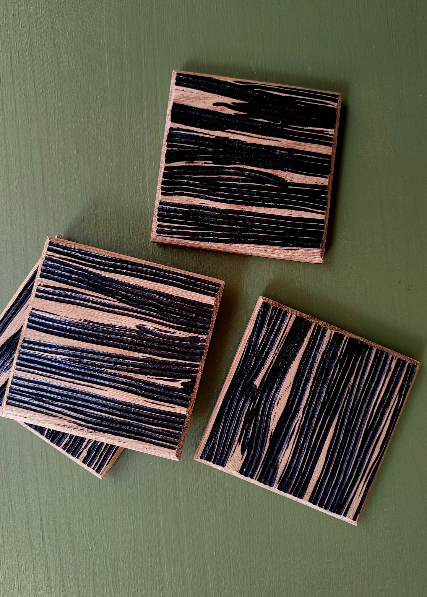 Sous-bocks HOMA – Noir Carbone (x4)