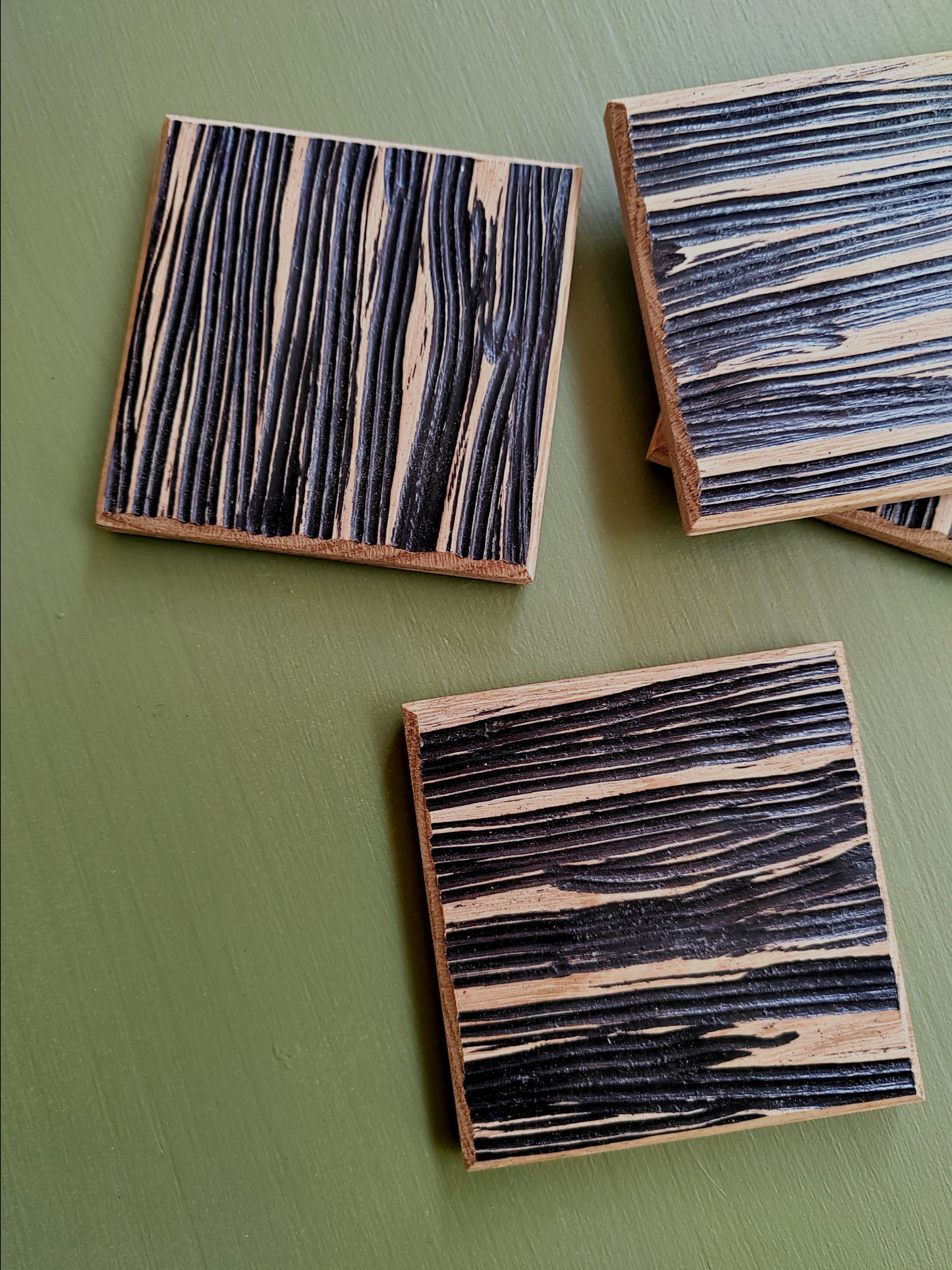 Sous-bocks HOMA – Noir Carbone (x4)