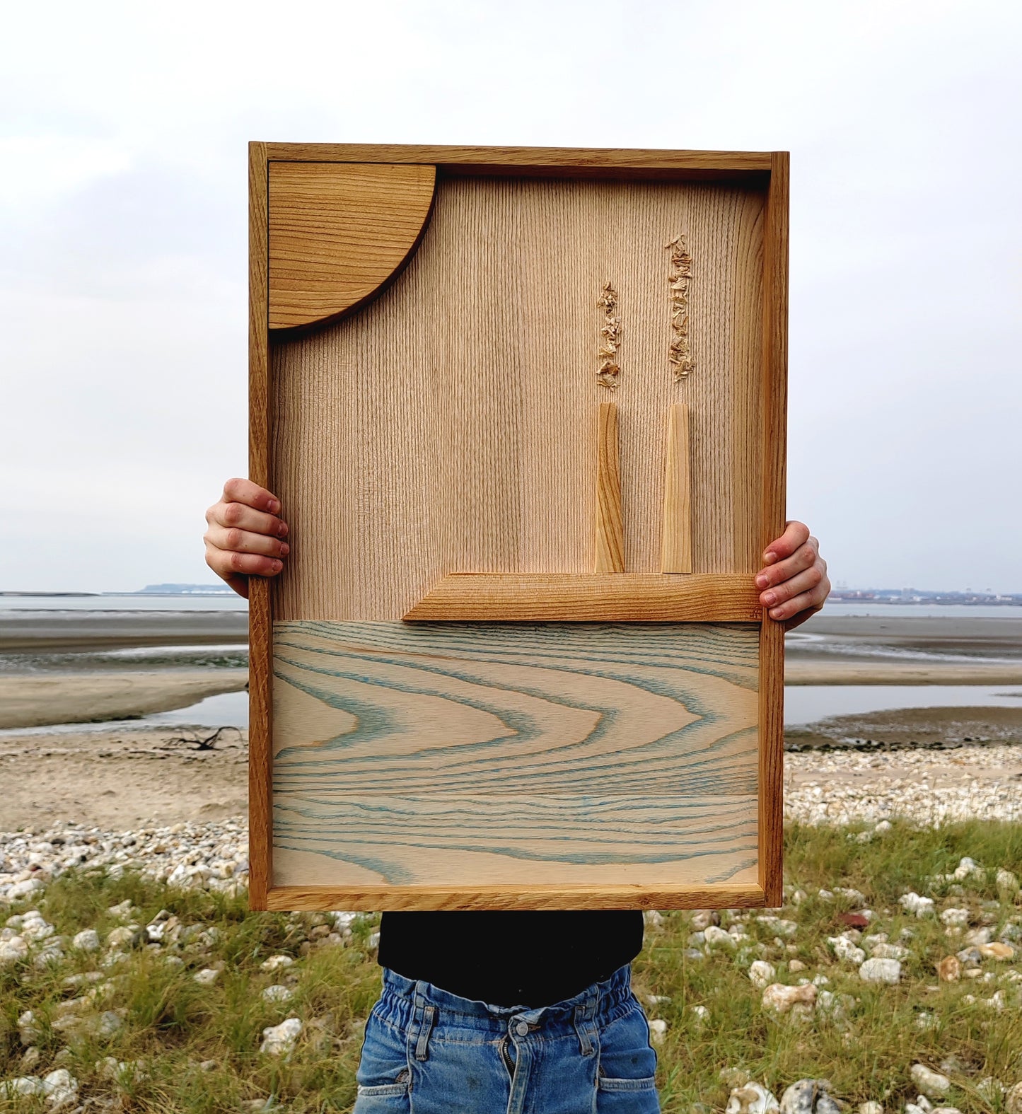 LE HAVRE (version 2) tableau en bois 60x42cm