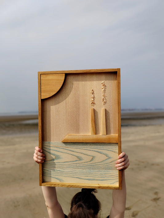 LE HAVRE (version 2) tableau en bois 60x42cm