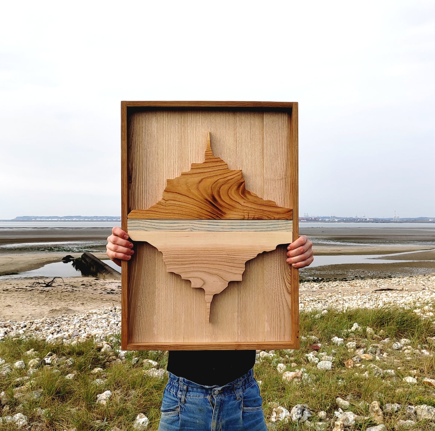 MONT ST MICHEL (sur commande) - tableau en bois 60x42cm