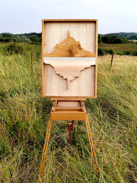 MONT ST MICHEL (sur commande) - tableau en bois 60x42cm