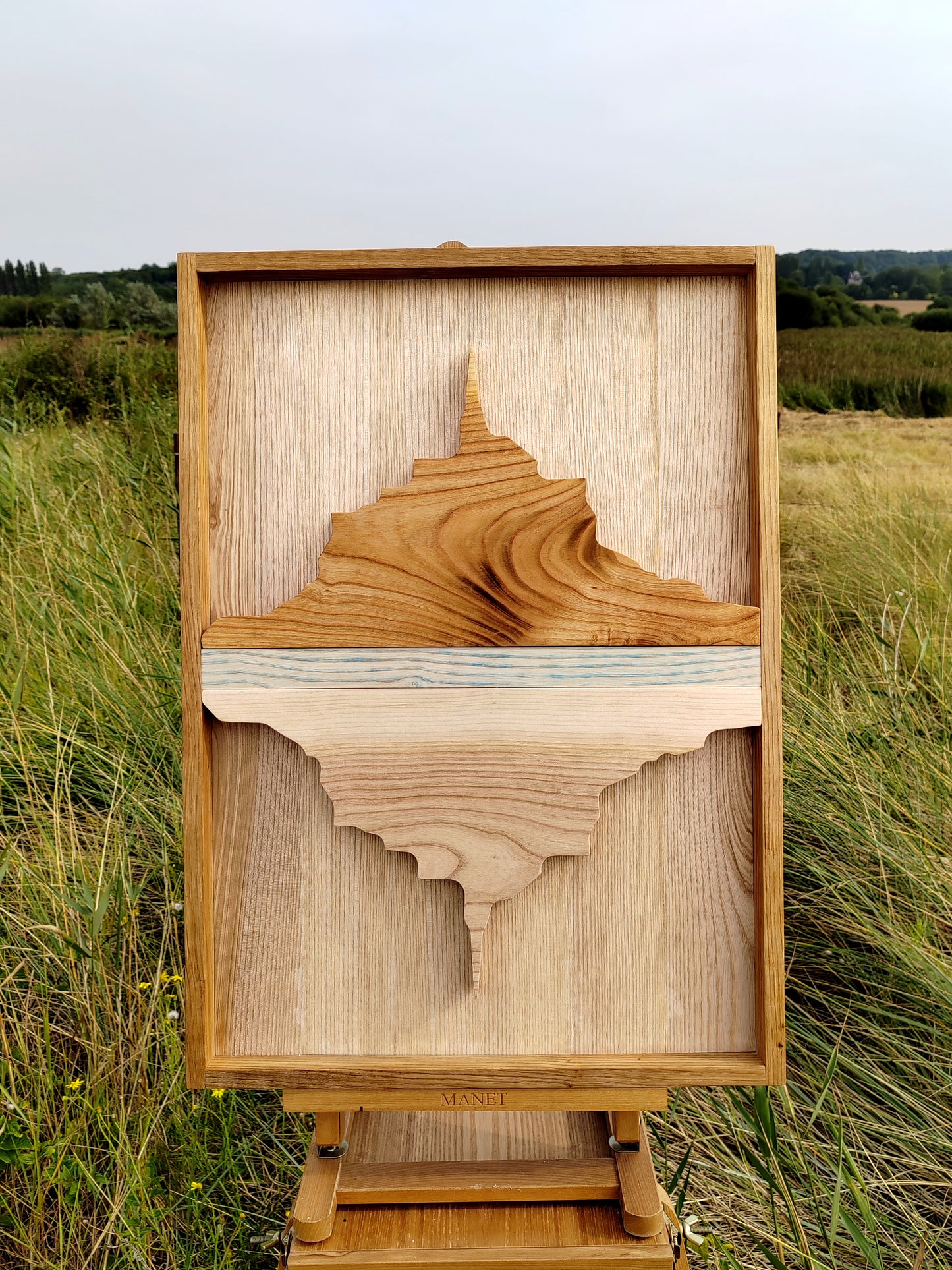 MONT ST MICHEL (sur commande) - tableau en bois 60x42cm