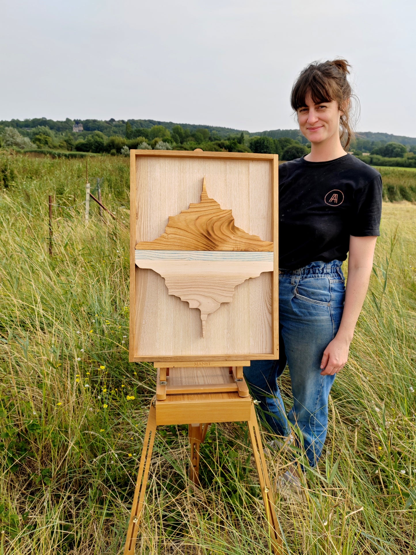 MONT ST MICHEL (sur commande) - tableau en bois 60x42cm