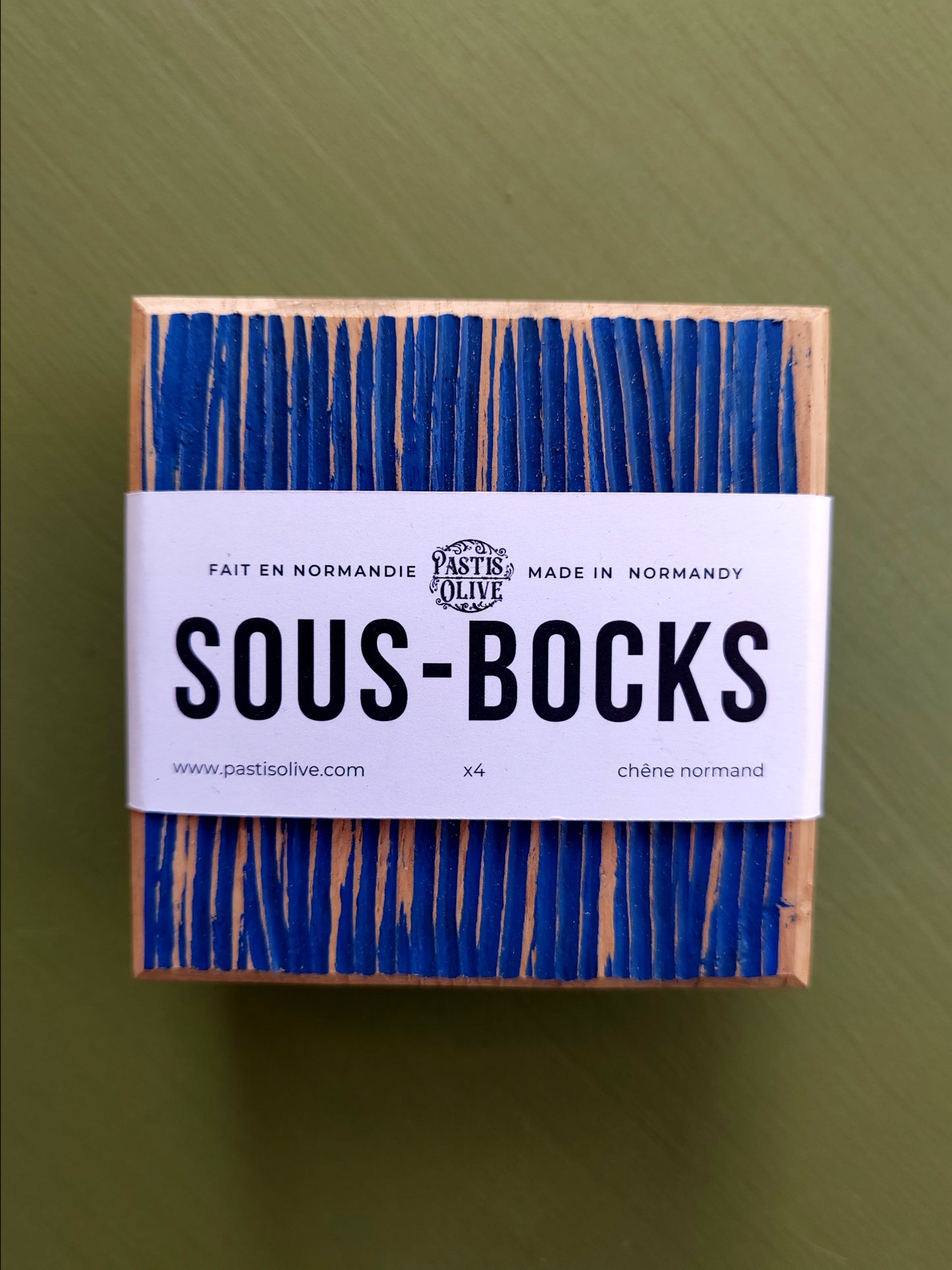 Sous-bocks HOMA – Bleu Profond (x4)