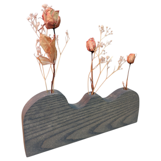 Soliflore Triple en Frêne Anthracite