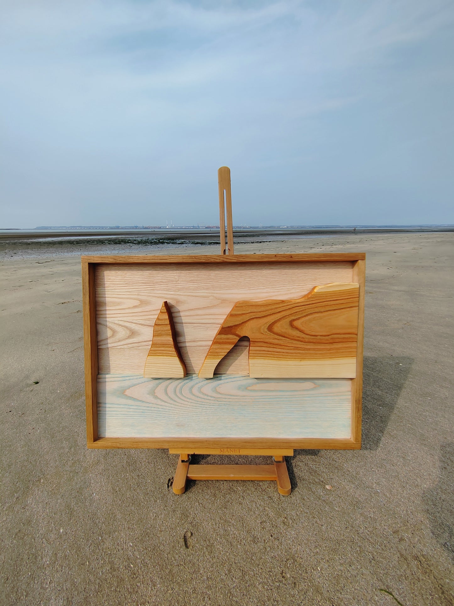 ETRETAT - tableau en bois 60x42cm
