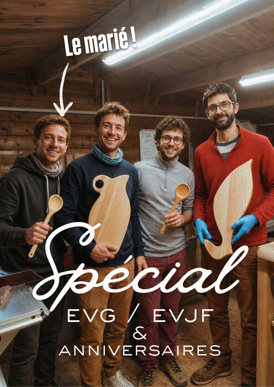 Atelier Bois spécial EVG / EVJF & Anniversaire (4 personnes)